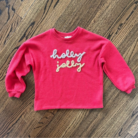 Hayden Girls Holly Jolly Holiday Christmas Sweater - Picture 3 of 6